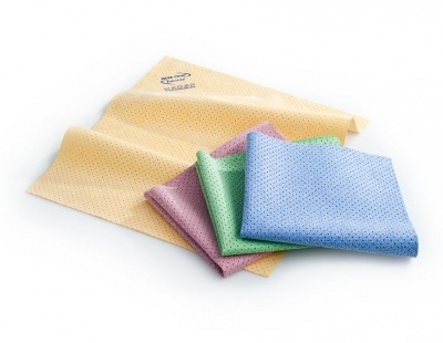 Mikrofaser Ledertuch gelocht 40x35 cm grün