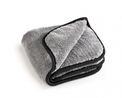 Mikrofaser - Reinigungstuch Mega Flausch 40x40 cm grau-schwarz