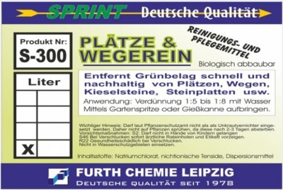 Plätze und Wegerein Grünbelagentferner