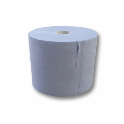 Putzpapierrolle, Putztuchrolle, blau, 2-lagig, 1000 Abrisse