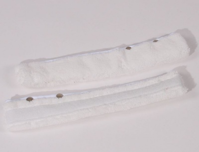 Fenster - Einwascher - Scheuerbezug Microfaser weiß 25cm