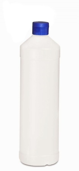 1 Liter Leerflasche mit Klappverschluss, weiß