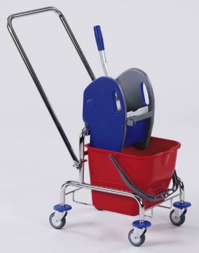 Einfachfahrwagen mit Deichsel verchromt 1x 17 oder 1x 25 Liter