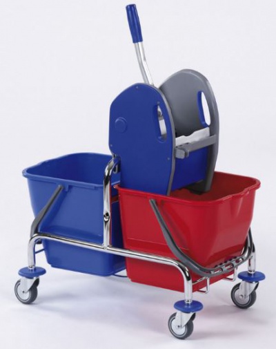 Doppelfahrwagen verchromt 2x 17 oder 2x25 Liter