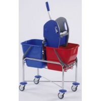 Doppelfahrwagen Top verchromt 2 x 17 Liter
