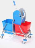 Doppelfahrwagen Edelstahl 2x 17 oder 2x 25 Liter